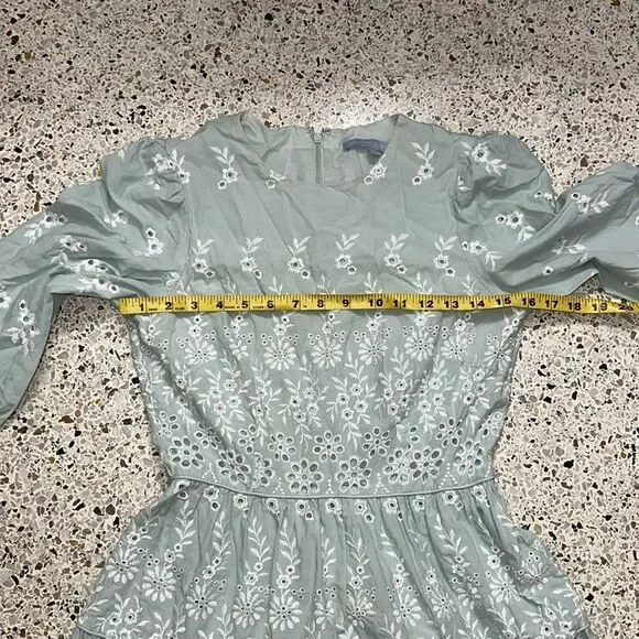 Antonio Melani Born on Fifth Amy green eyelet tiered dress 4 - Picture 6 of 8